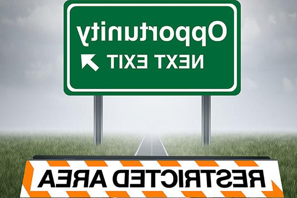 photo of exit sign